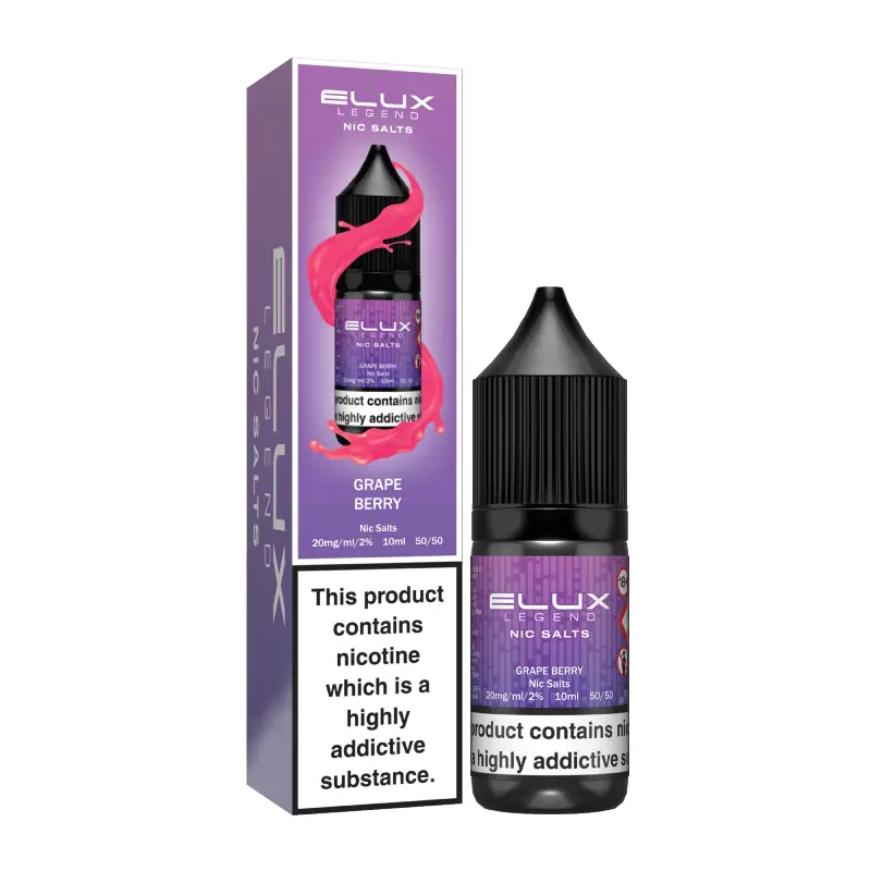 Grape Berry Nic Salt E-Liquid by Elux Legend 10ml